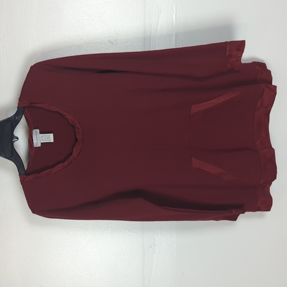 Soft Surroundings Satin Trimmed Sweatshirt - Picture 1 of 9